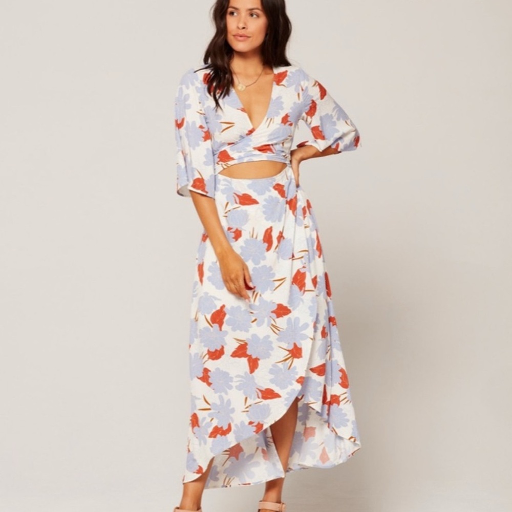 L space cocktail dress size large L new with tags cutout summer dress
